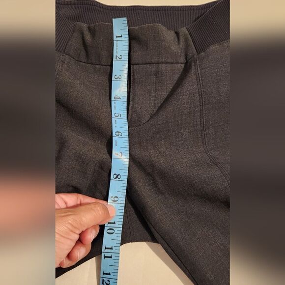 Athleta Work It City Wool Blend Pants Jogger Travel Dark Gray Size 2 - Picture 3 of 15